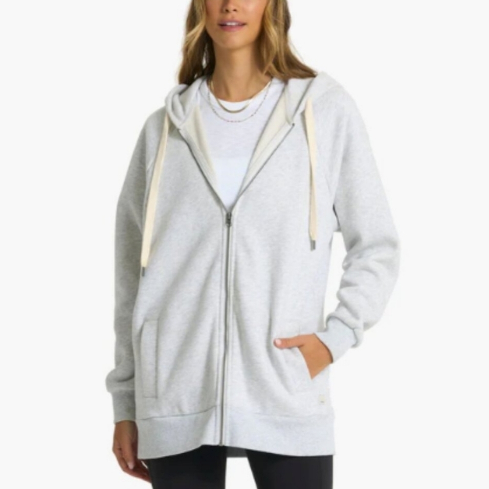 Vuori Gray Zip-Up Hoodie